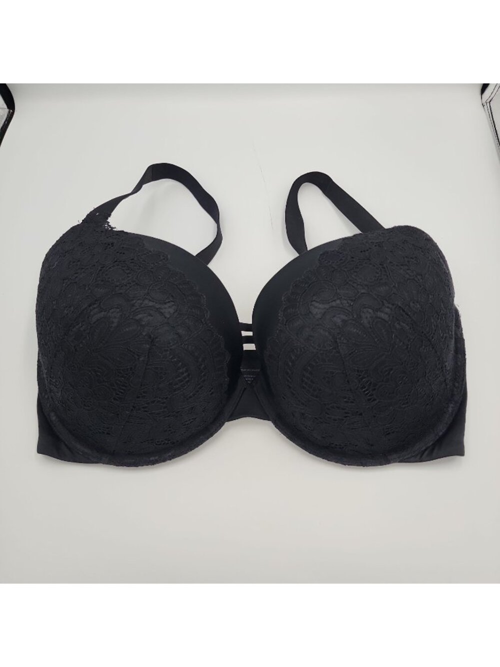 Soma Stunning Push Up Bra 38G Black Lace Underwire Padded
